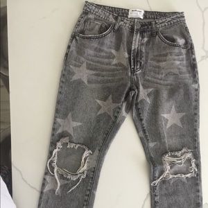 One Teaspoon High Waisted Freebirds Size 30